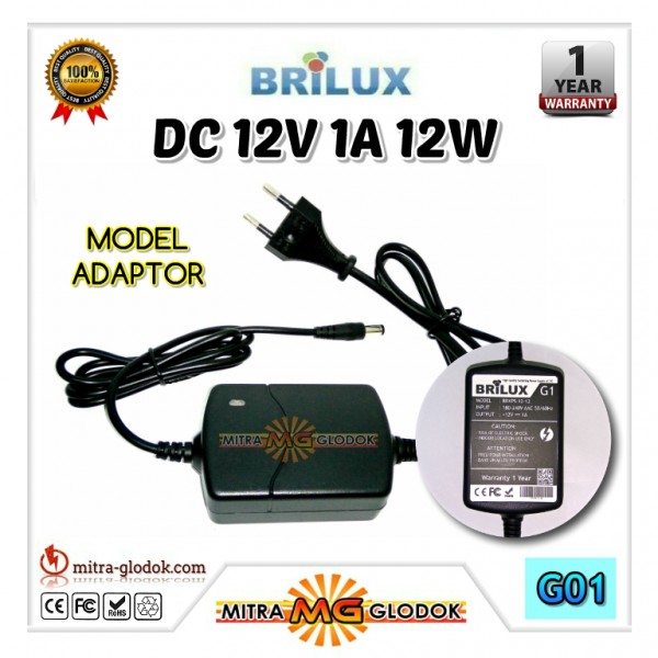 Adaptor DC 12V 1A 12W (Super Quality)