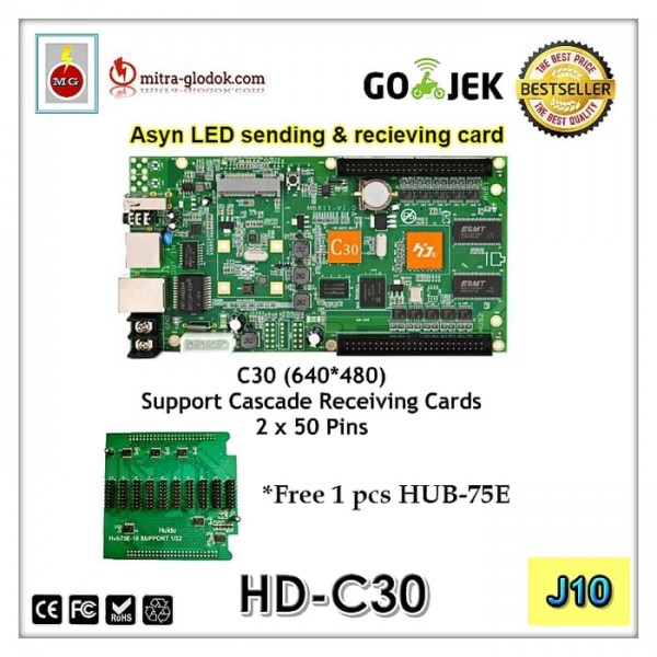 HD-C30 Videotron & Running Text Controller Card | Sending & Receiving Card RGB