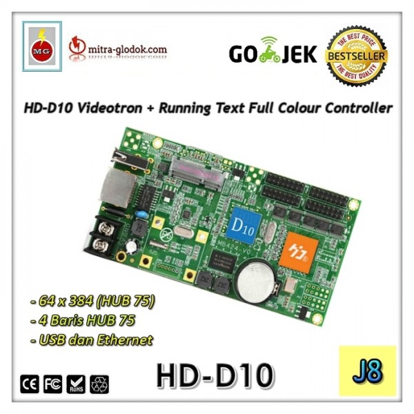 HD-D10 Videotron & Running Text Controller Card | USB + Ethernet
