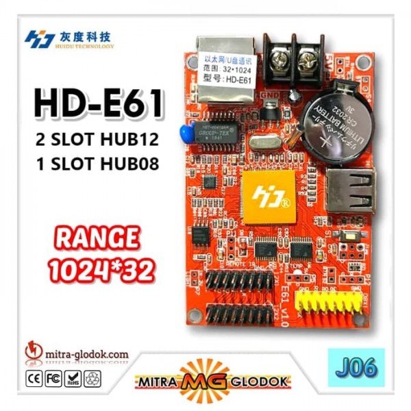 HD-E61 Running Text Controller Card | 1024 x 32
