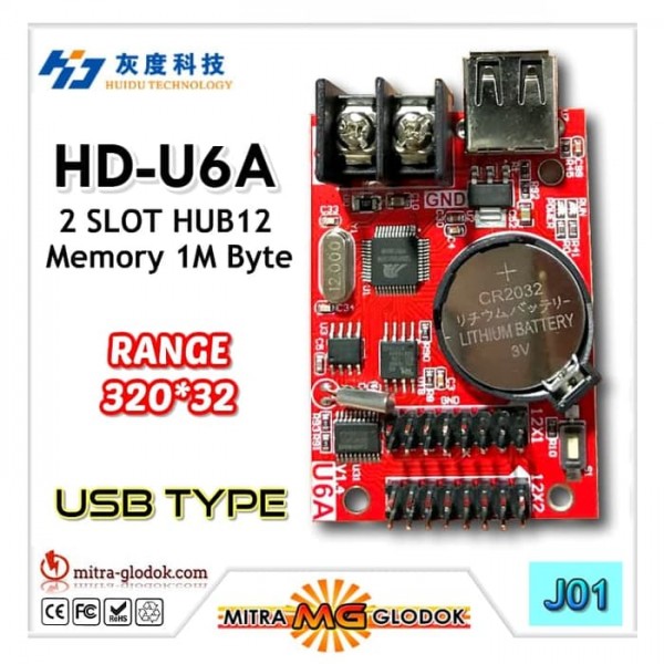 HD-U6A Running Text Controller Card | 320 x 32