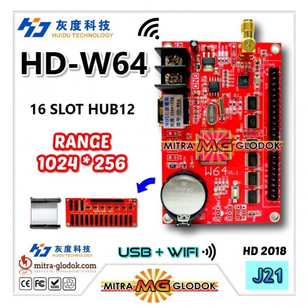 HD-W64 Running Text Controller Card | 1024 x 256