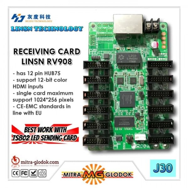 LINSN-RV908 Videotron & Running Text Controller Card | Receiving Card