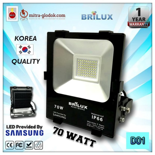 LED Floodlight Lampu Tembak Samsung AC 220V 70W